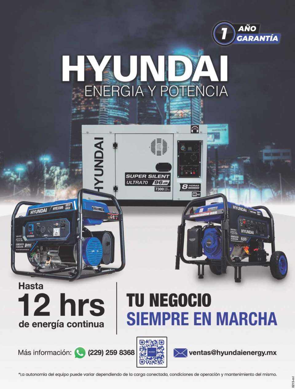 Venta de PLANTAS DE LUZ - Energia y Potencia HYUNDAI. Sin miedo a los apagones tu Respaldo de CONFIANZA. Venta de PLANTAS DE LUZ - Energia y Potencia HYUNDAI. Sin miedo a los apagones tu Respaldo de CONFIANZA.