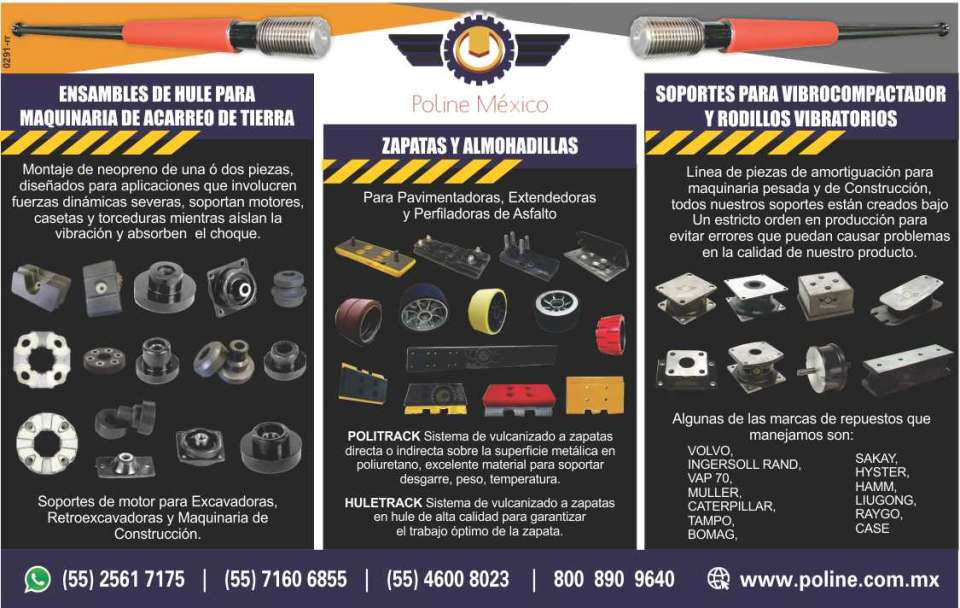 Ensamble de hule para maquinaria de acarreo de tierra, piezas de poliuretano, refacciones para martillos hidraulicos, soportes de motor para excavadoras, retroexcavadoras y maquinaria de construccion Ensamble de hule para maquinaria de acarreo de tierra, piezas de poliuretano, refacciones para martillos hidraulicos, soportes de motor para excavadoras, retroexcavadoras y maquinaria de construccion