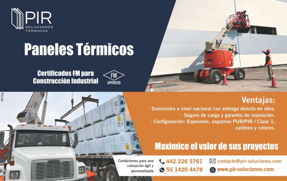 Paneles Termicos-Certificados FM para Construccion Industrial.Ventajas:Suministro a Nivel Nacional con entrega directa en obra.Seguro de carga y garantia de reposicion. Espesores, Calibres y Colores. Paneles Termicos-Certificados FM para Construccion Industrial.Ventajas:Suministro a Nivel Nacional con entrega directa en obra.Seguro de carga y garantia de reposicion. Espesores, Calibres y Colores.