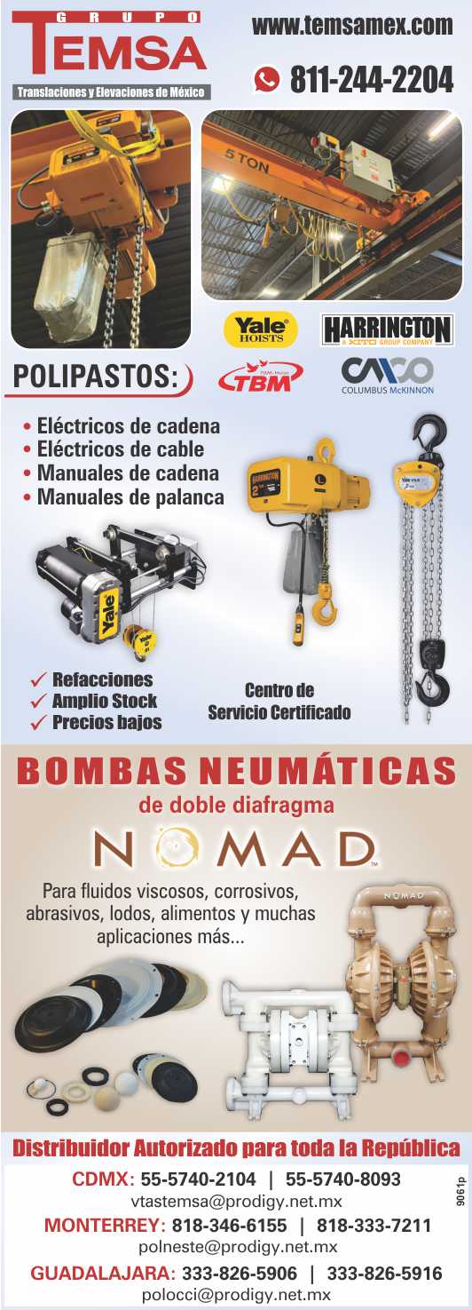 Lideres en venta de polipastos y bombas de doble diafragma, centro de servicio certificado y refacciones. Amplio stock y precios bajos. Lideres en venta de polipastos y bombas de doble diafragma, centro de servicio certificado y refacciones. Amplio stock y precios bajos.